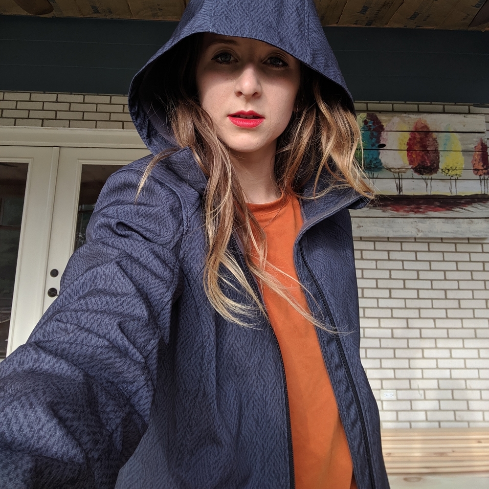 Waterproof Hooded Zippered Jacket - Picture 3 of 7